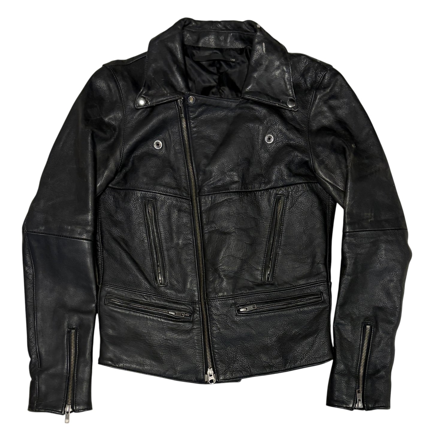 LHP lambskin leather motorcycle jacket