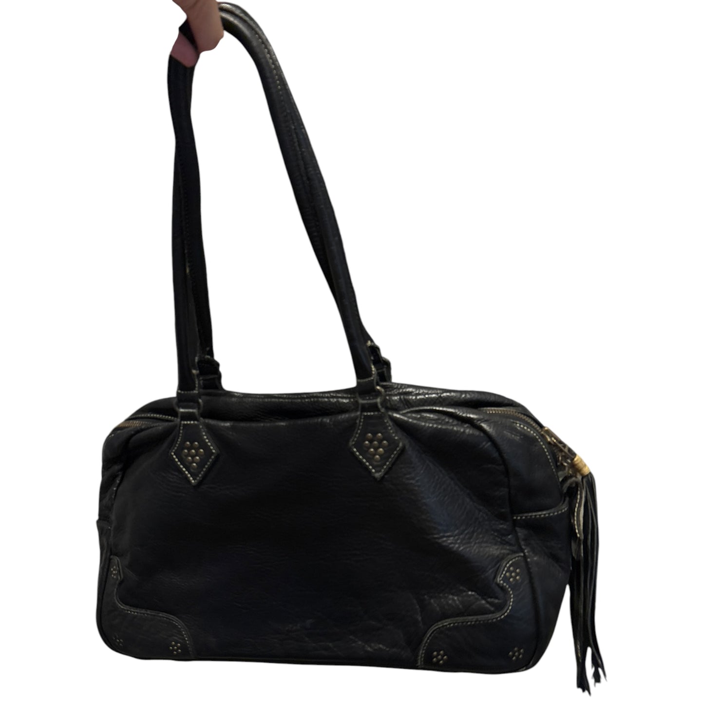 Kyoji Maruyama leather tassel detailed clutch carry bag
