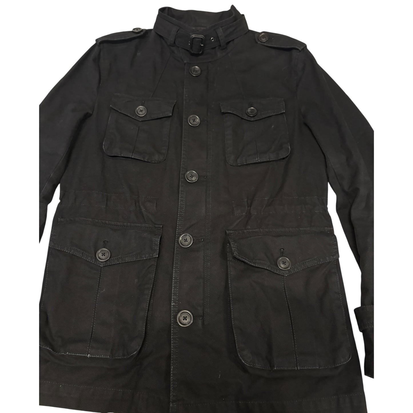Burberry Black Label multipocket military coat