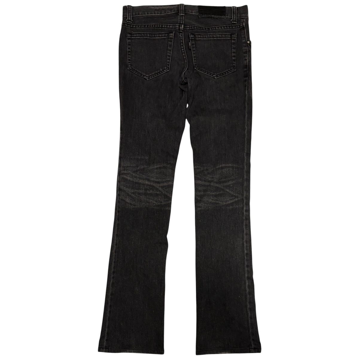5351 Pour Les Hommes black & grey whiskered denim bootcut jeans