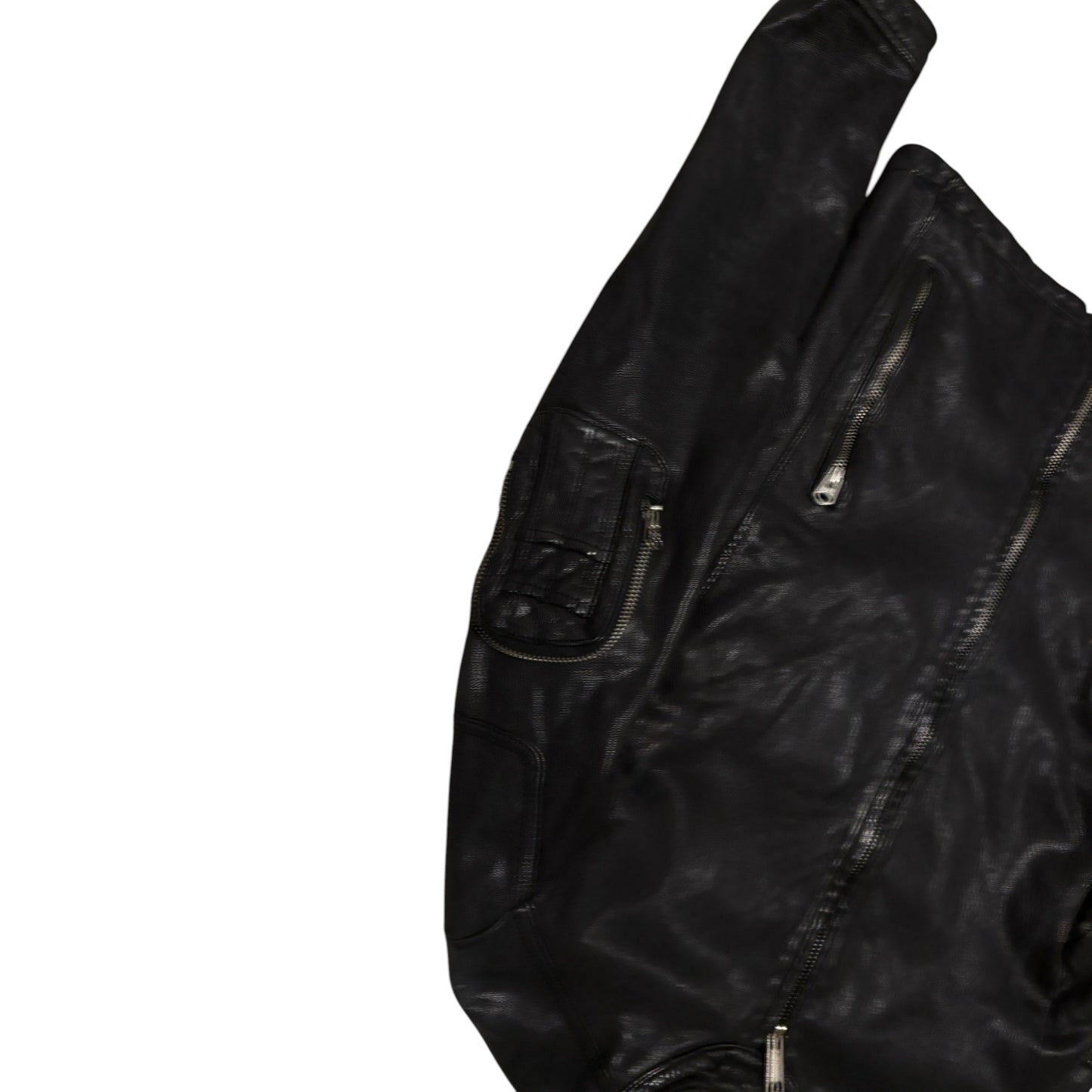 Katharine Hamnett goat leather bomber jacket