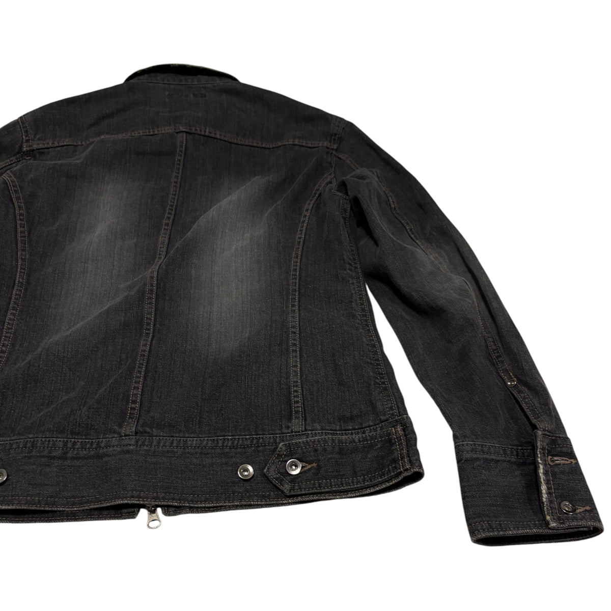 Nicole Club grey multizip denim jacket