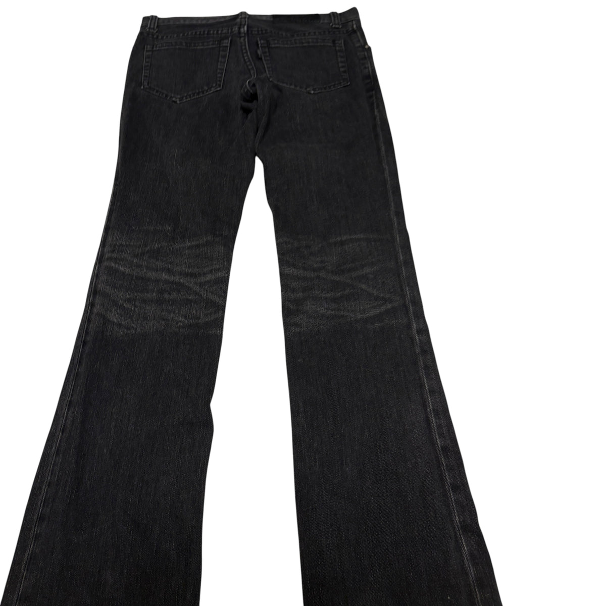 5351 Pour Les Hommes black & grey whiskered denim bootcut jeans