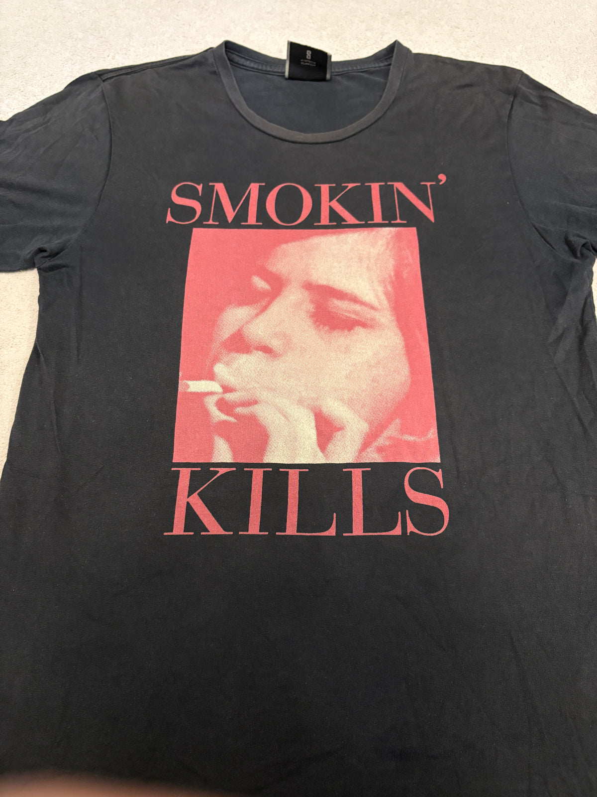 Hysteric Glamour ‘Smoking Kills’ black graphic T-shirt