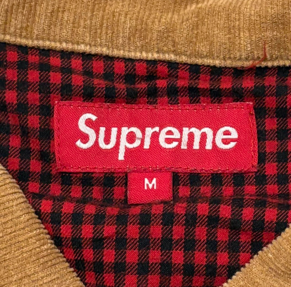 Supreme tan brown cotton work jacket