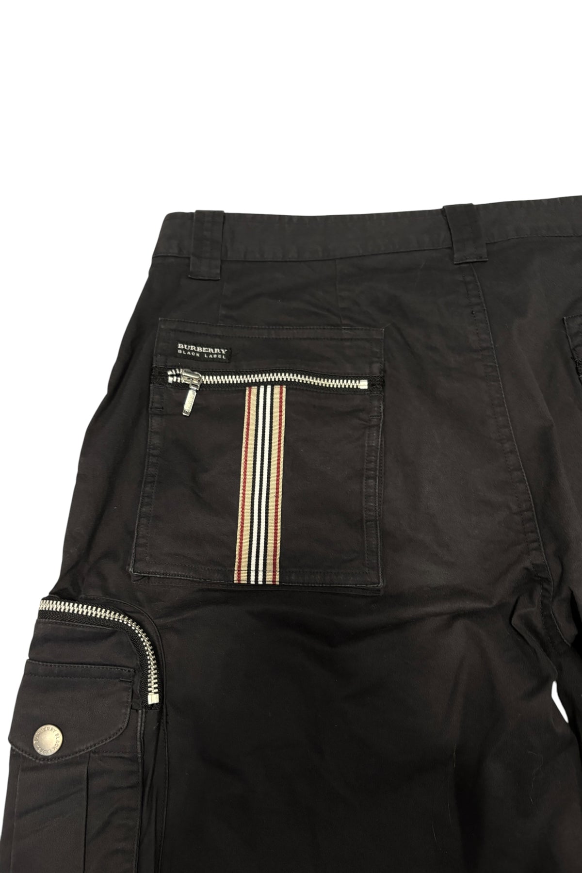 Burberry Black Label cargo utility cotton shorts