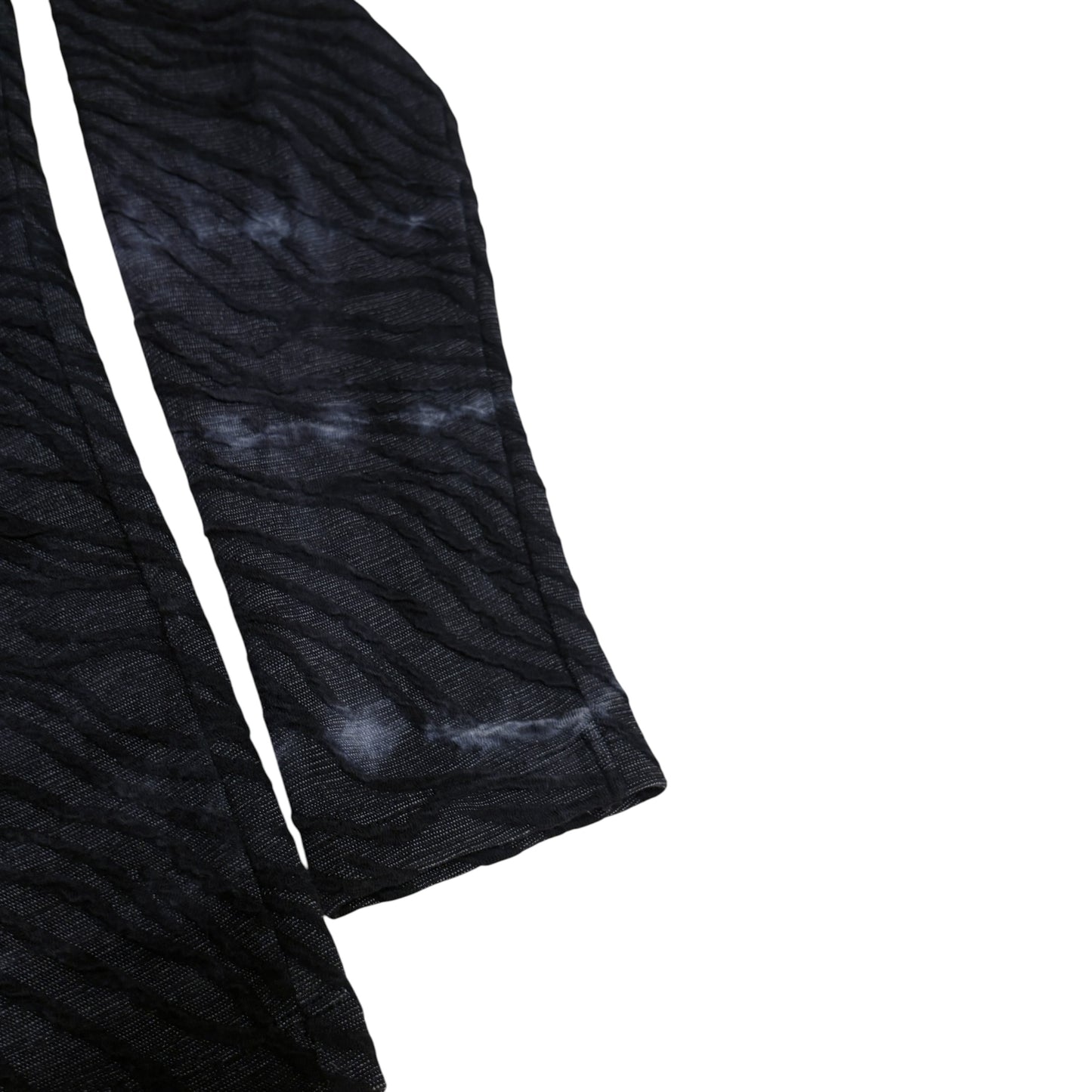 Nicole Club two tone navy tribal textured longsleeve T-shirt