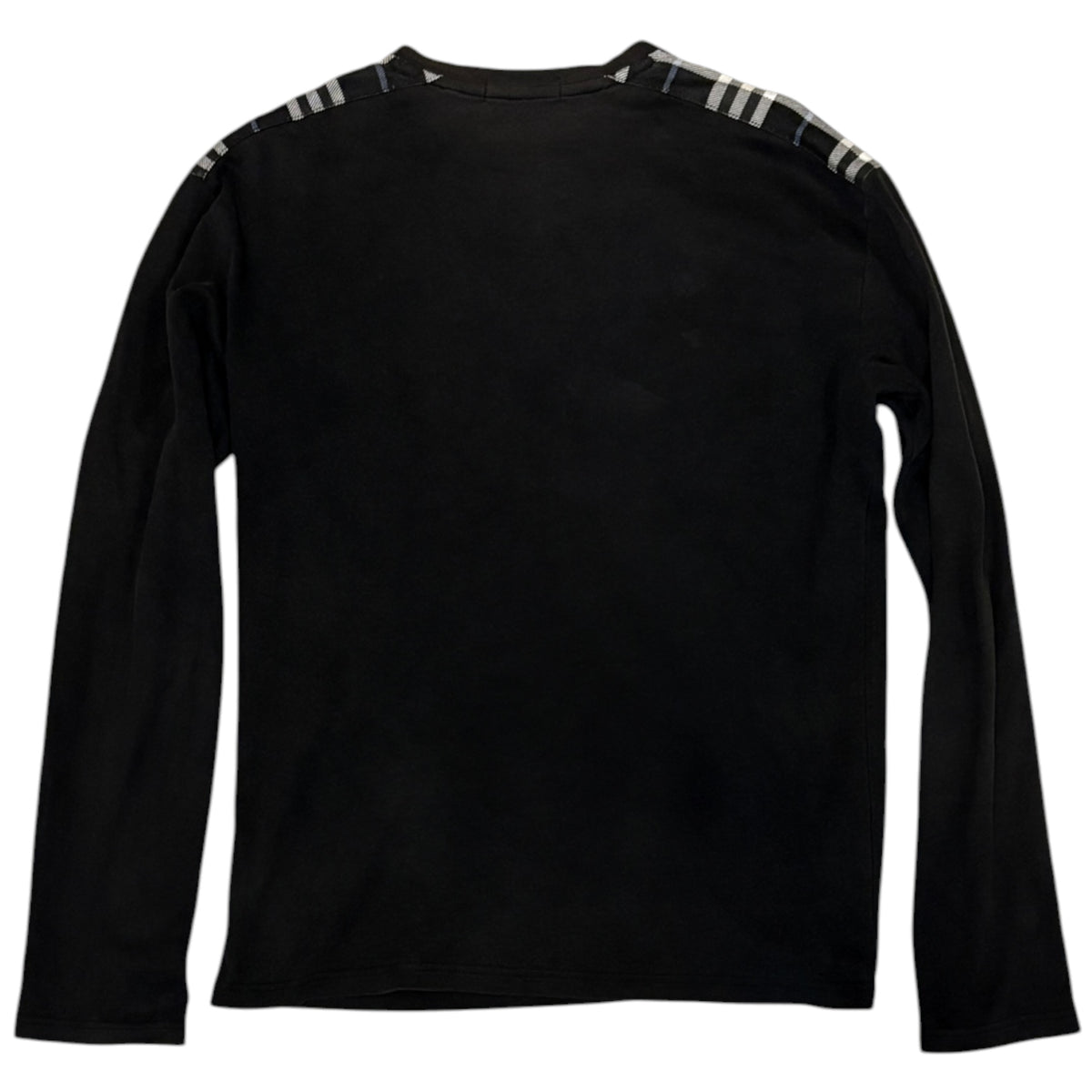 Burberry Black Label nova check shoulder longsleeve T-shirt