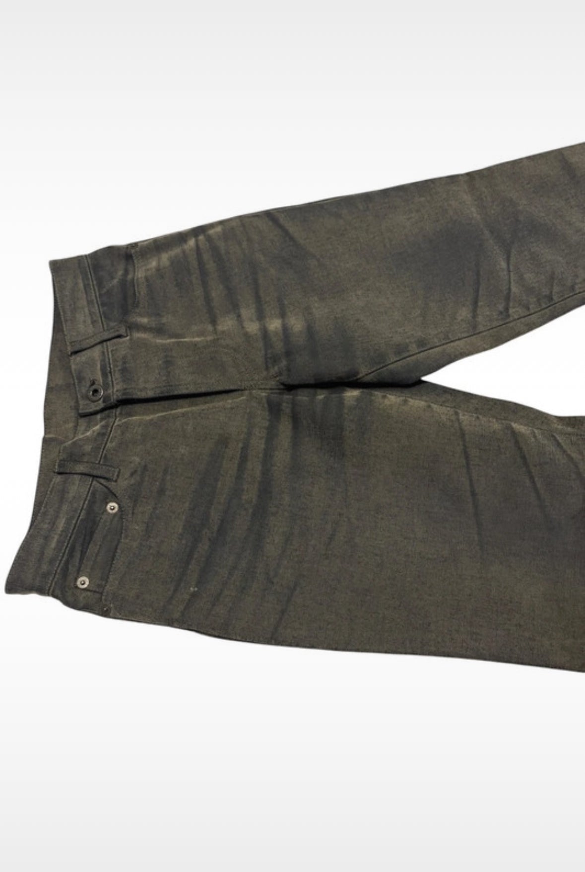 5351 Pour Les Hommes grey claw mark streaked grey denim bootcut jeans