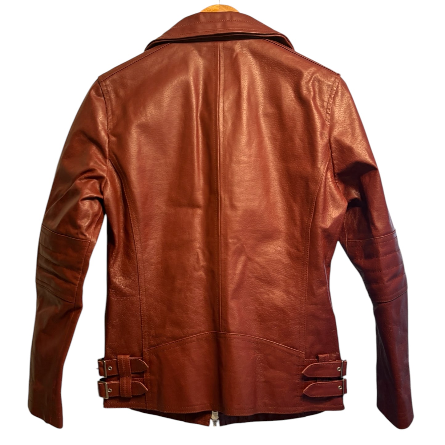 Atelier Sab Men (A.S.M) burgundy red buffalo leather jacket