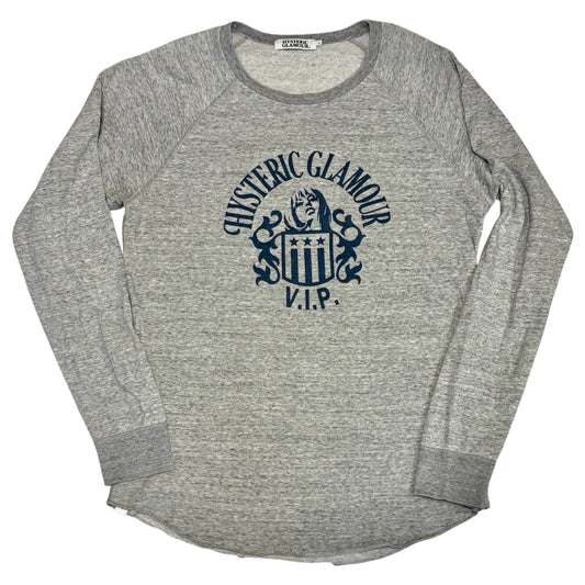 Hysteric Glamour V.I.P grey longsleeve T-shirt