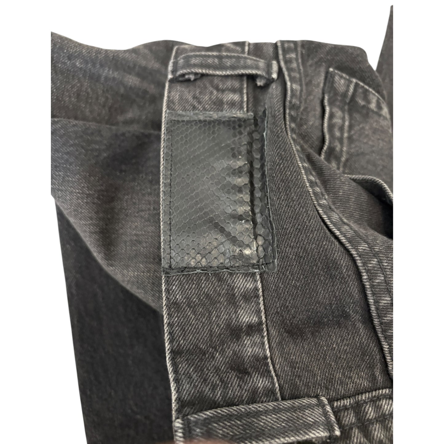 5351 Pour Les Hommes black whispered bootcut denim jeans