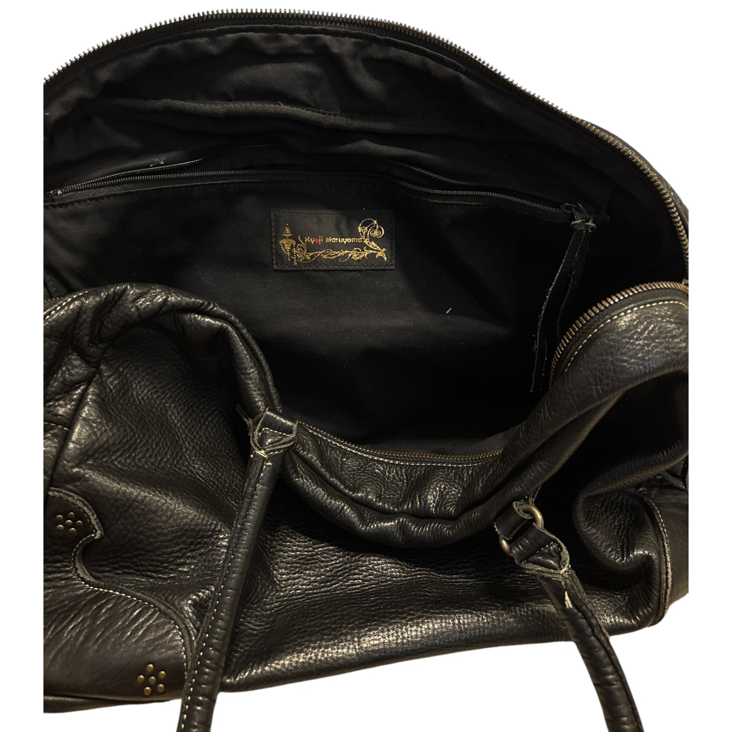 Kyoji Maruyama leather tassel detailed clutch carry bag
