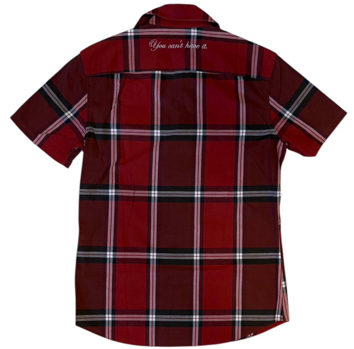 PPFM red check pattern 'Rock N Roll' T-shirt
