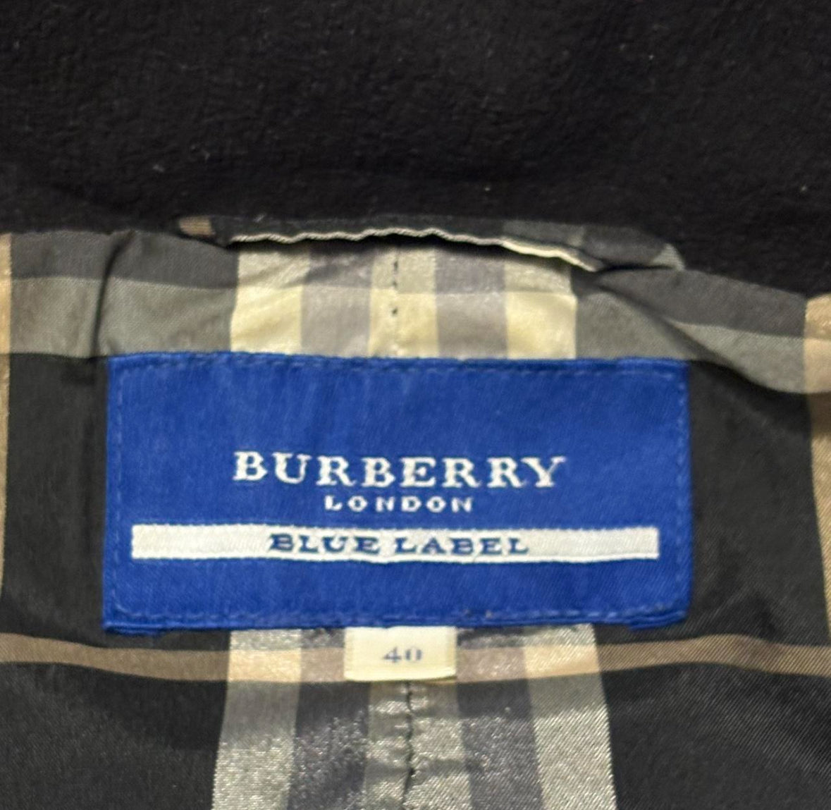 Burberry Blue Label 
raccoon fur hood down puffer jacket