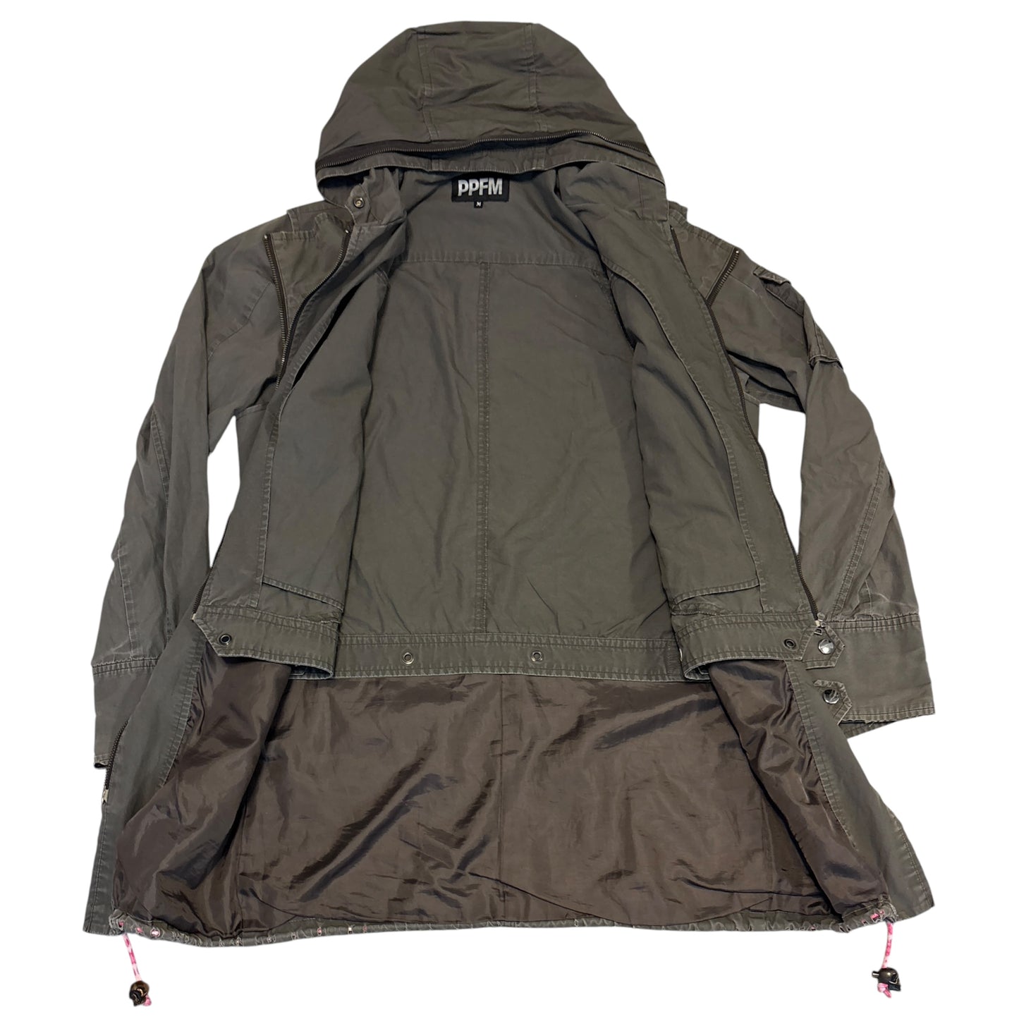 PPFM 3 in 1 khaki millitary jacket mod coat
