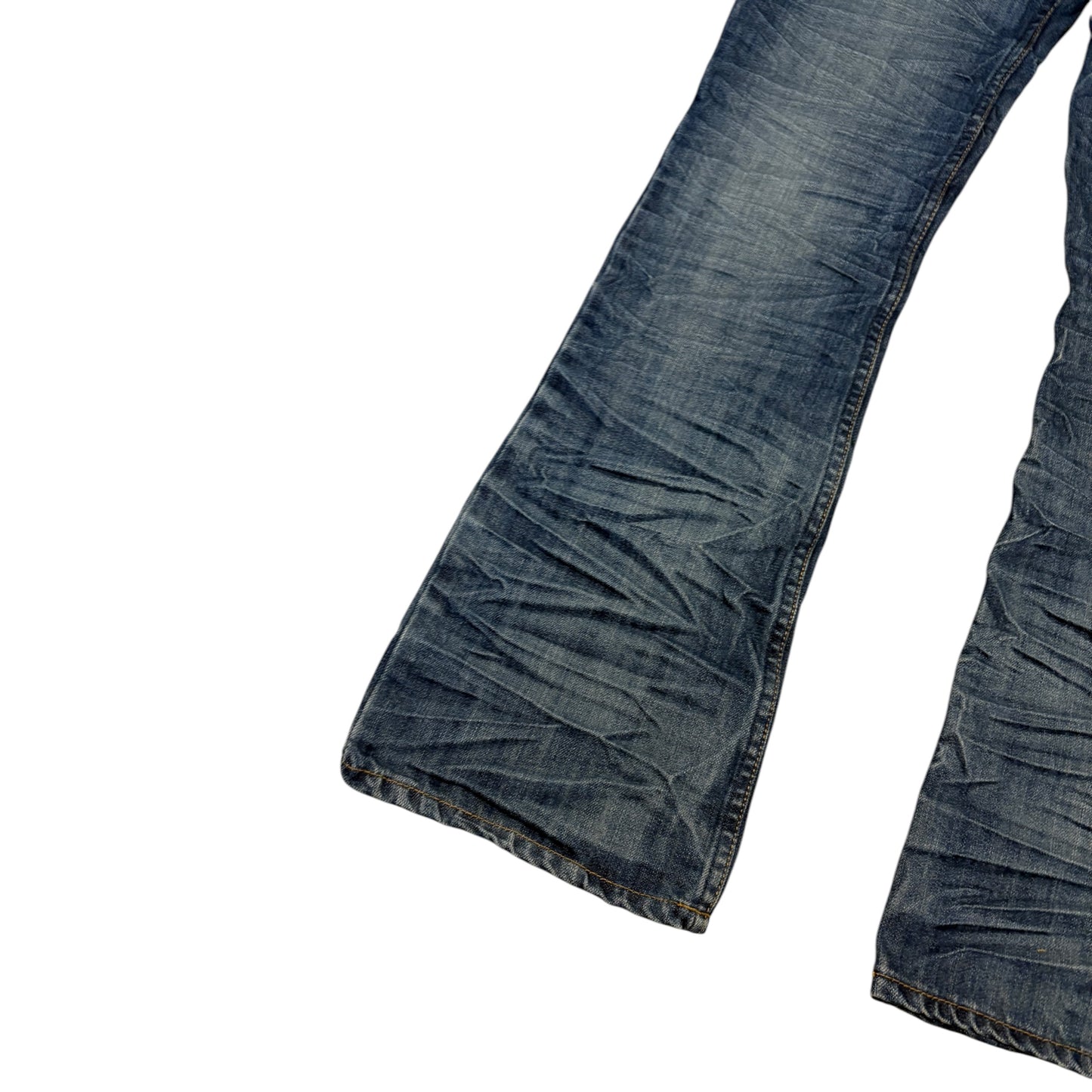 Midas snake wash bootcuts denim
