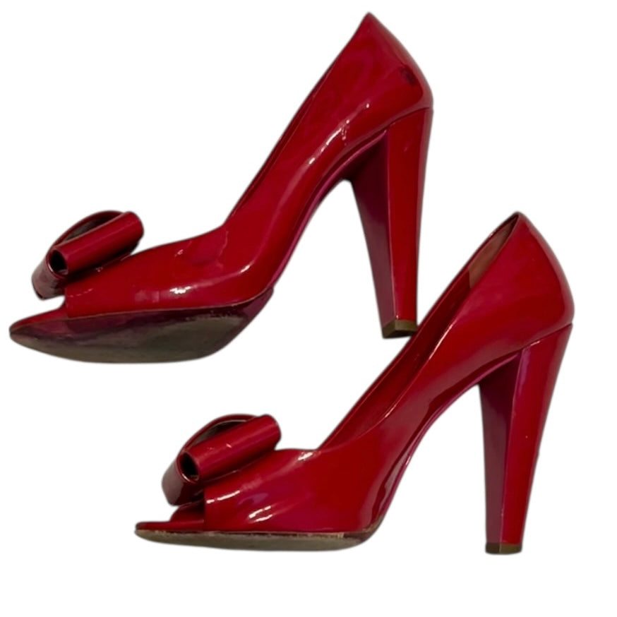 Miu Miu red bow heels