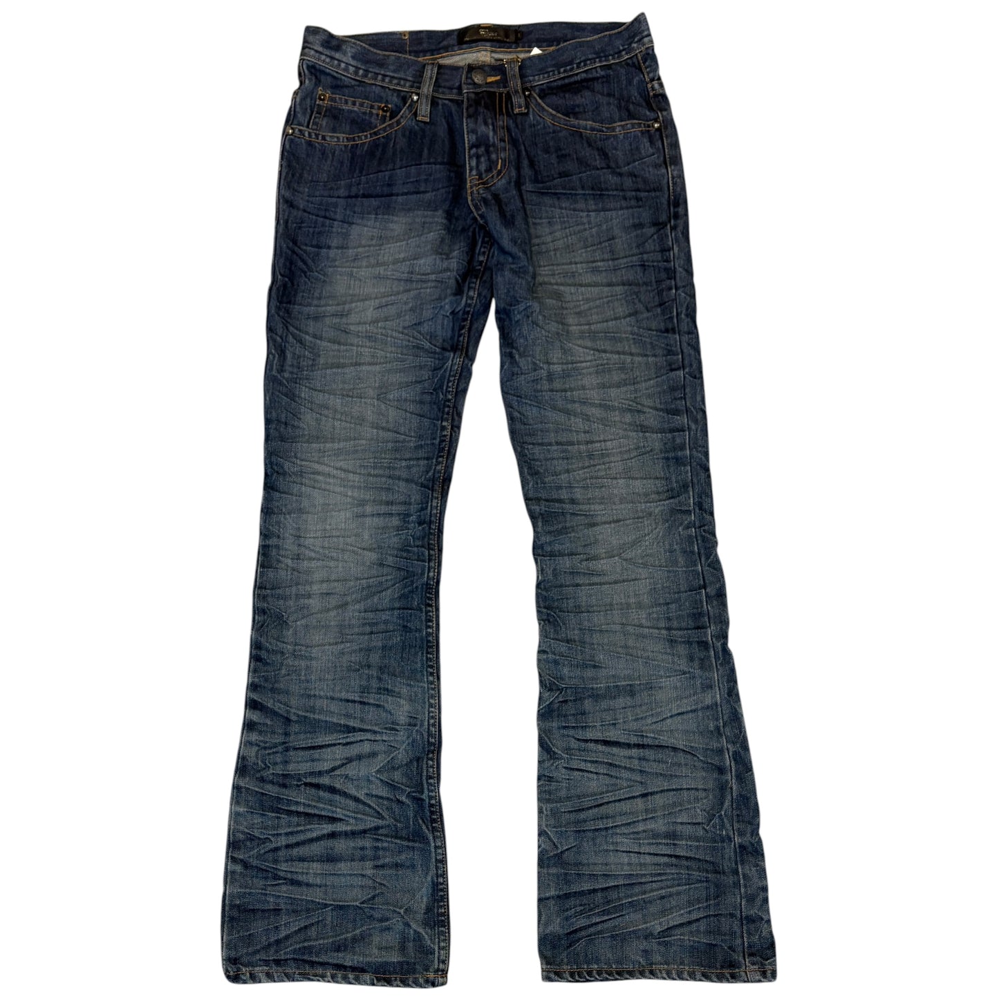 Midas snake wash bootcuts denim