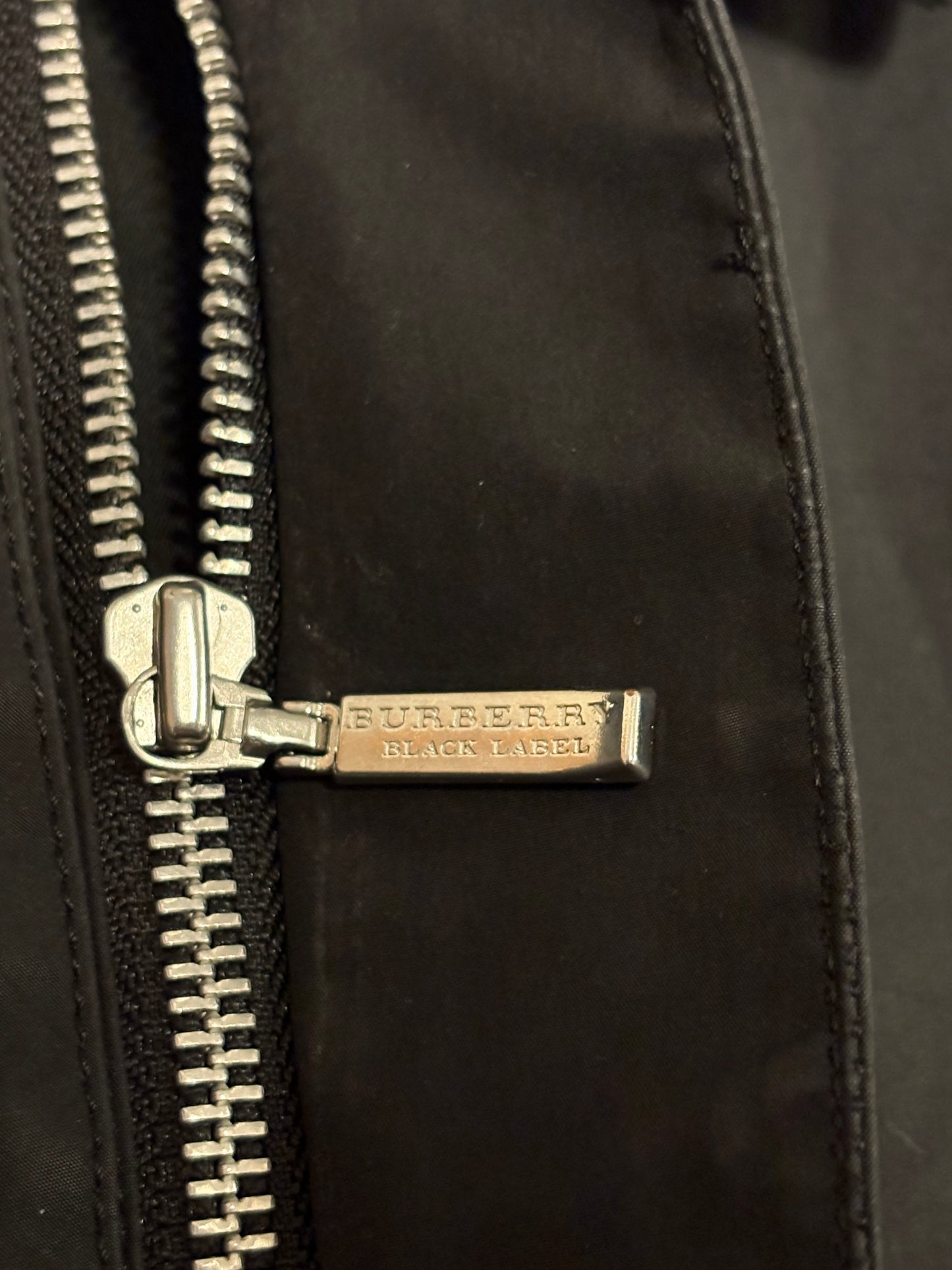 Burberry Black Label (JP exclusive line) black denim trench coat