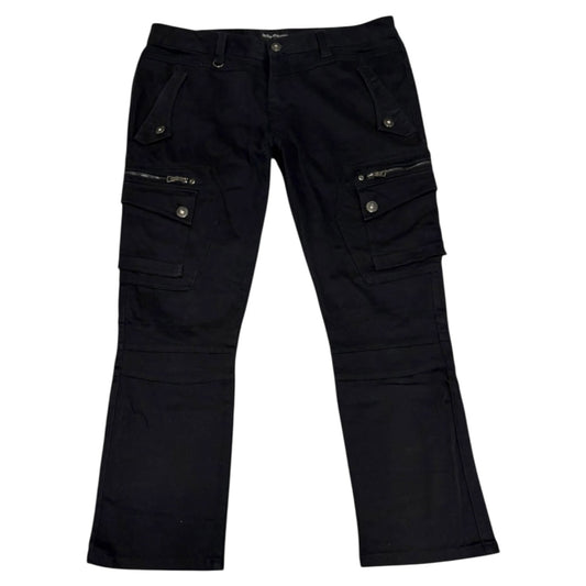 Japanese brand In The Attic black biker cargo jeans