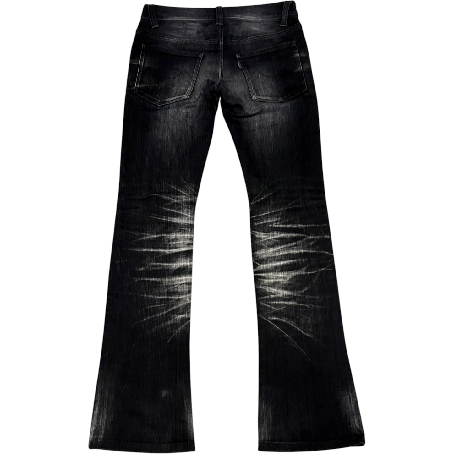 Tornado Mart black grey claw mark grey bootcut denim jeans