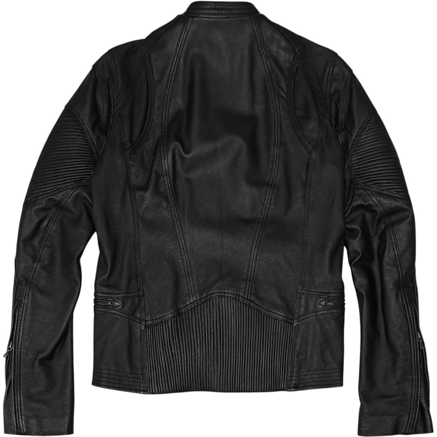 Goa buffalo leather multizip biker motorcycle jacket