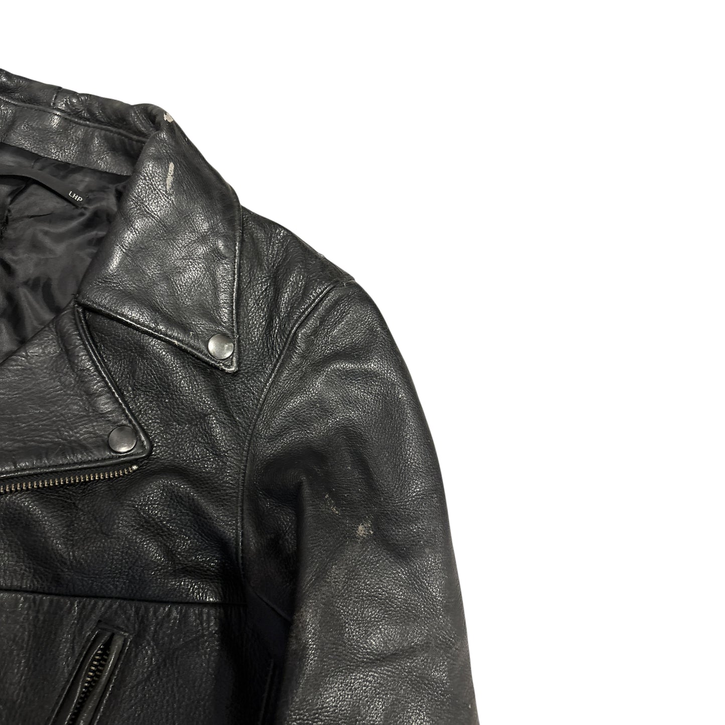 LHP lambskin leather motorcycle jacket