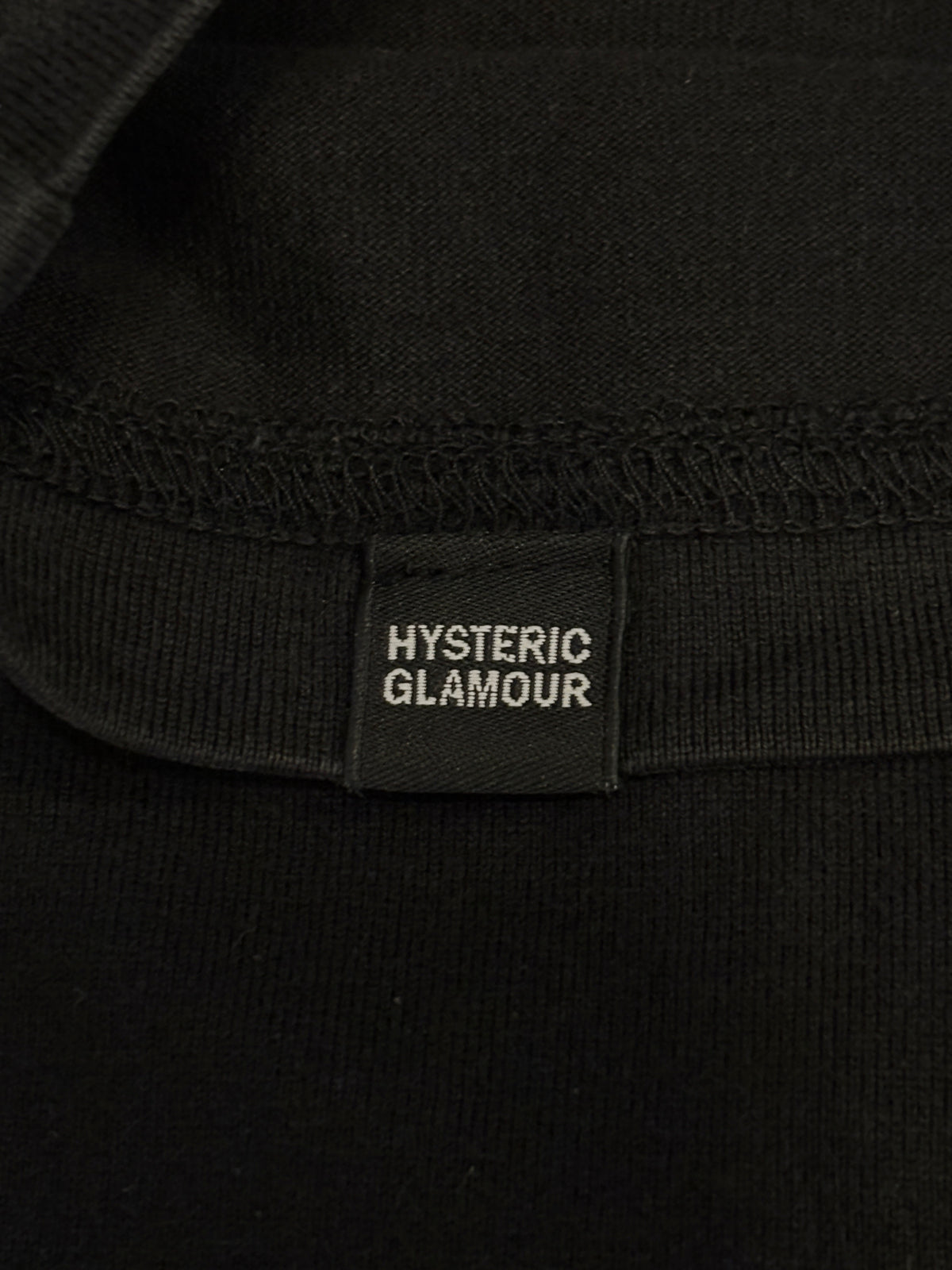 Hysteric Glamour girl graphic black longsleeve T-shirt