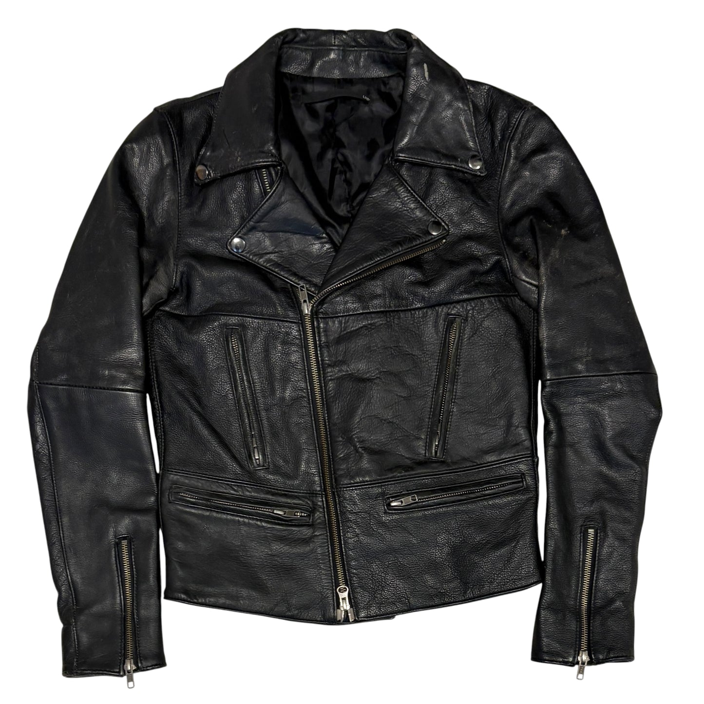 LHP lambskin leather motorcycle jacket