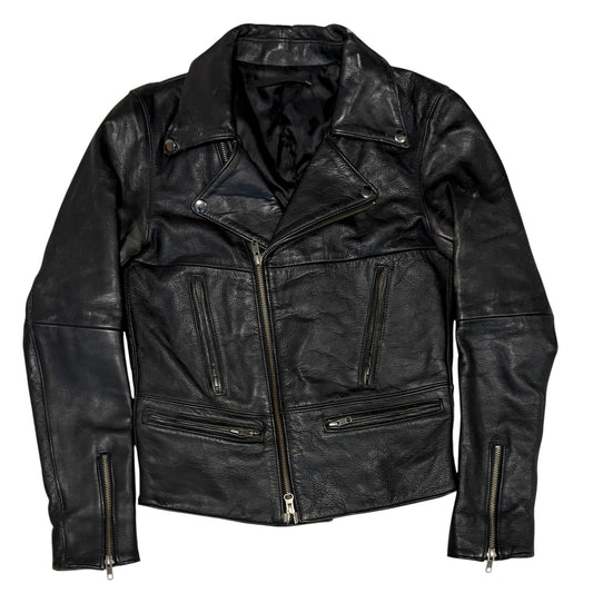 LHP lambskin leather motorcycle jacket