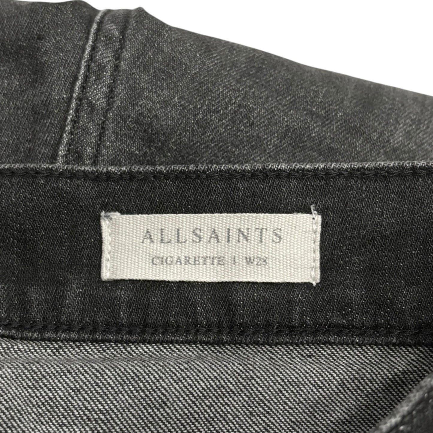 Allsaints Cigarette straight cut grey fade wash jeans