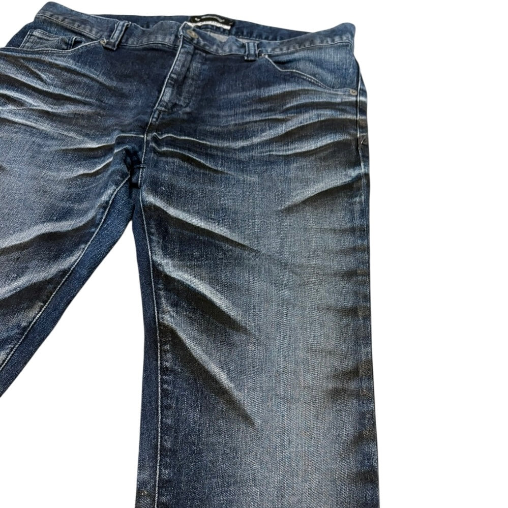 Semantic Design streaked claw mark wash denim jeans