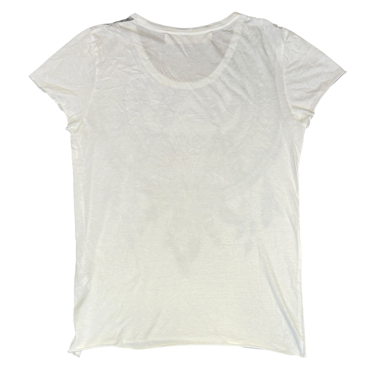 Goa white dreamcatcher necklace tribal print T-shirt