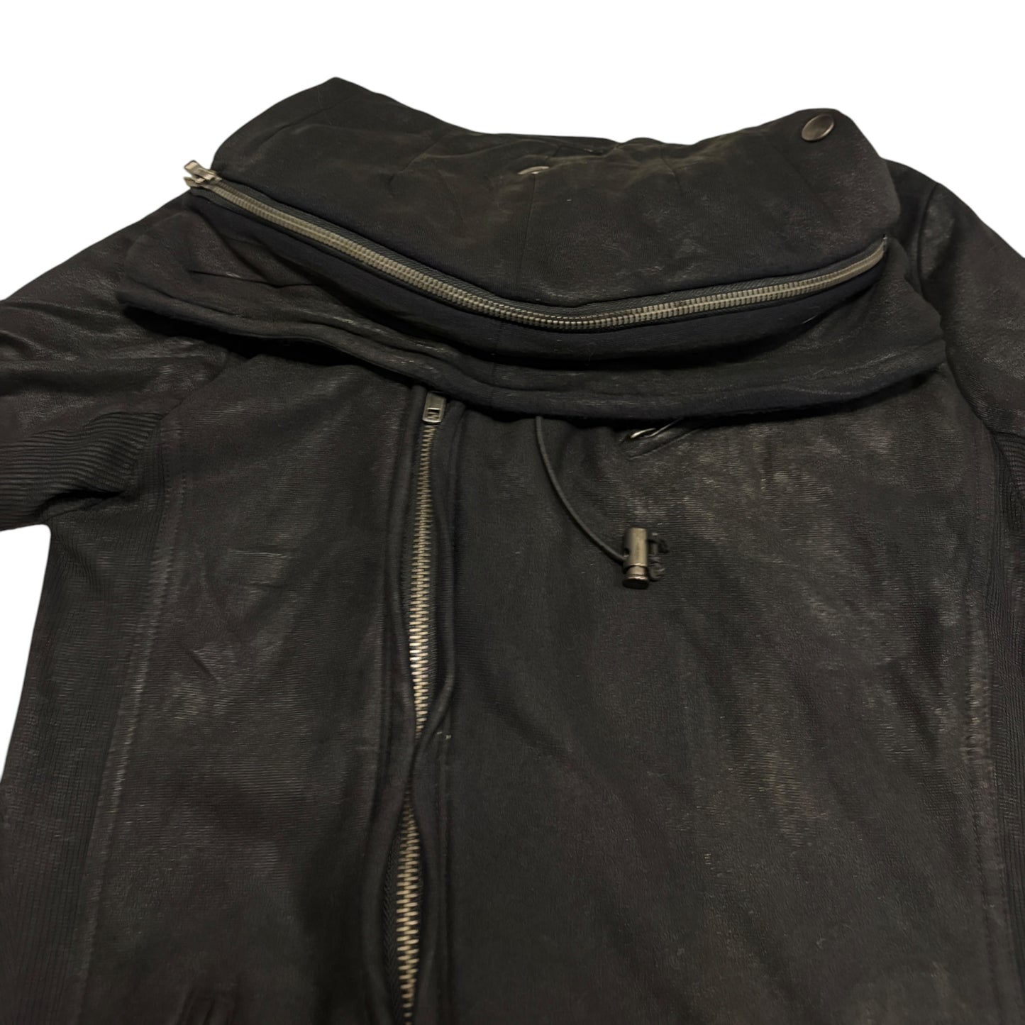 Buffalo Bobs asymmetric multizip ninja hoodie