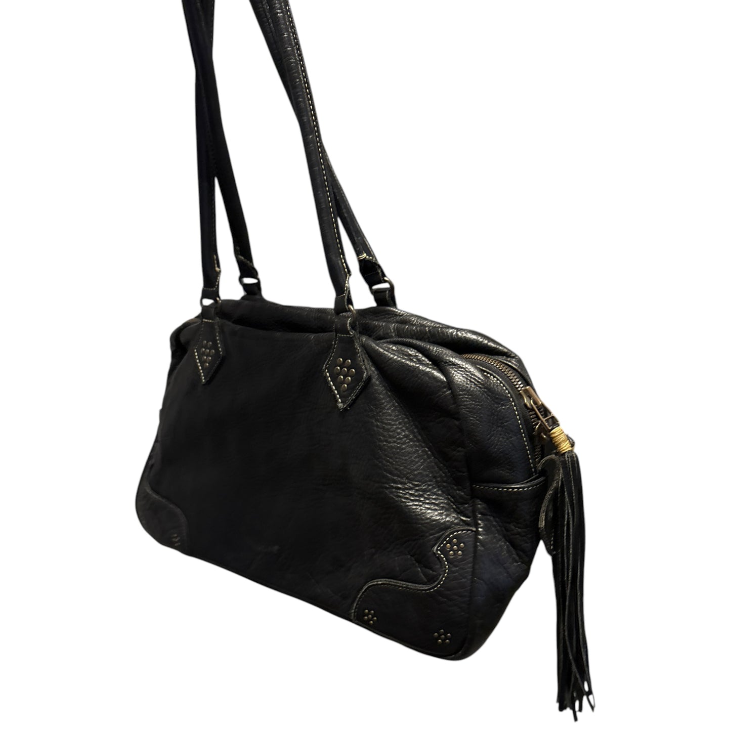 Kyoji Maruyama leather tassel detailed clutch carry bag