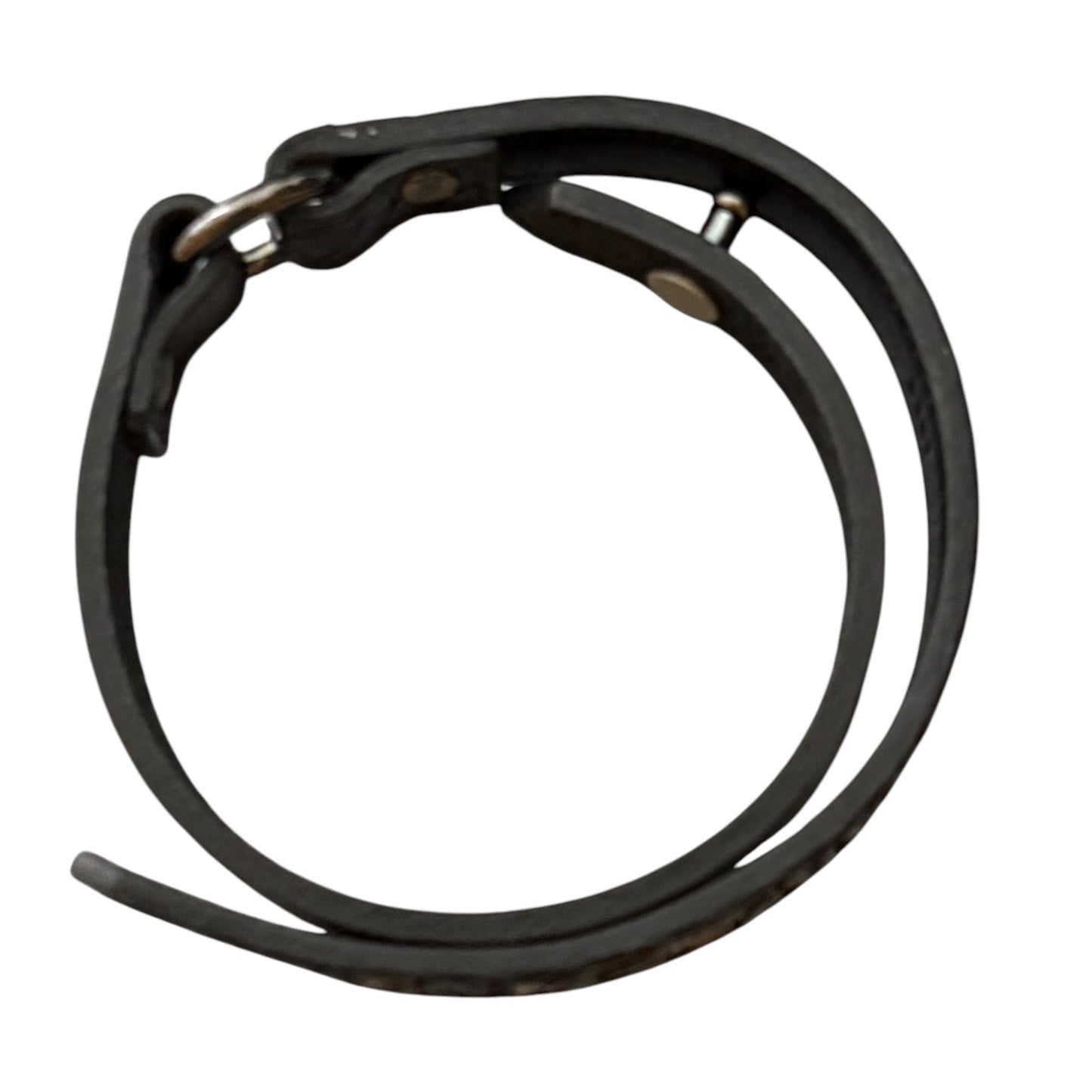 5351 Pour Les Hommes python print double wrap leather bracelet