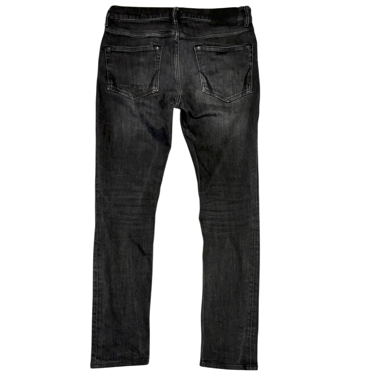 Allsaints Cigarette straight cut grey fade wash jeans