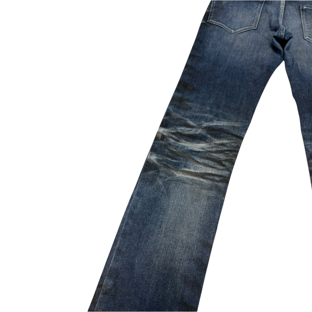 Semantic Design streaked claw mark wash denim jeans