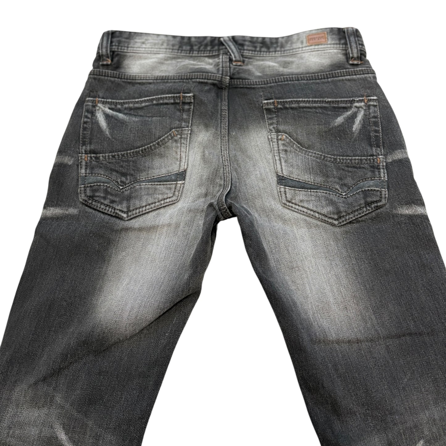 Nicole Club grey streaked claw mark shoe cut denim jeans