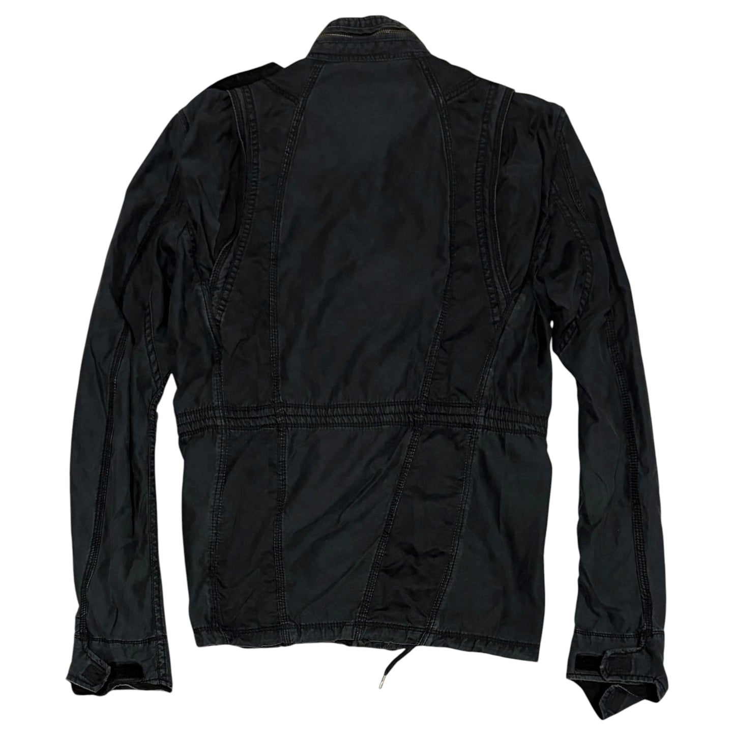 Goa multipocket detailed military jacket w bono hood & tassles