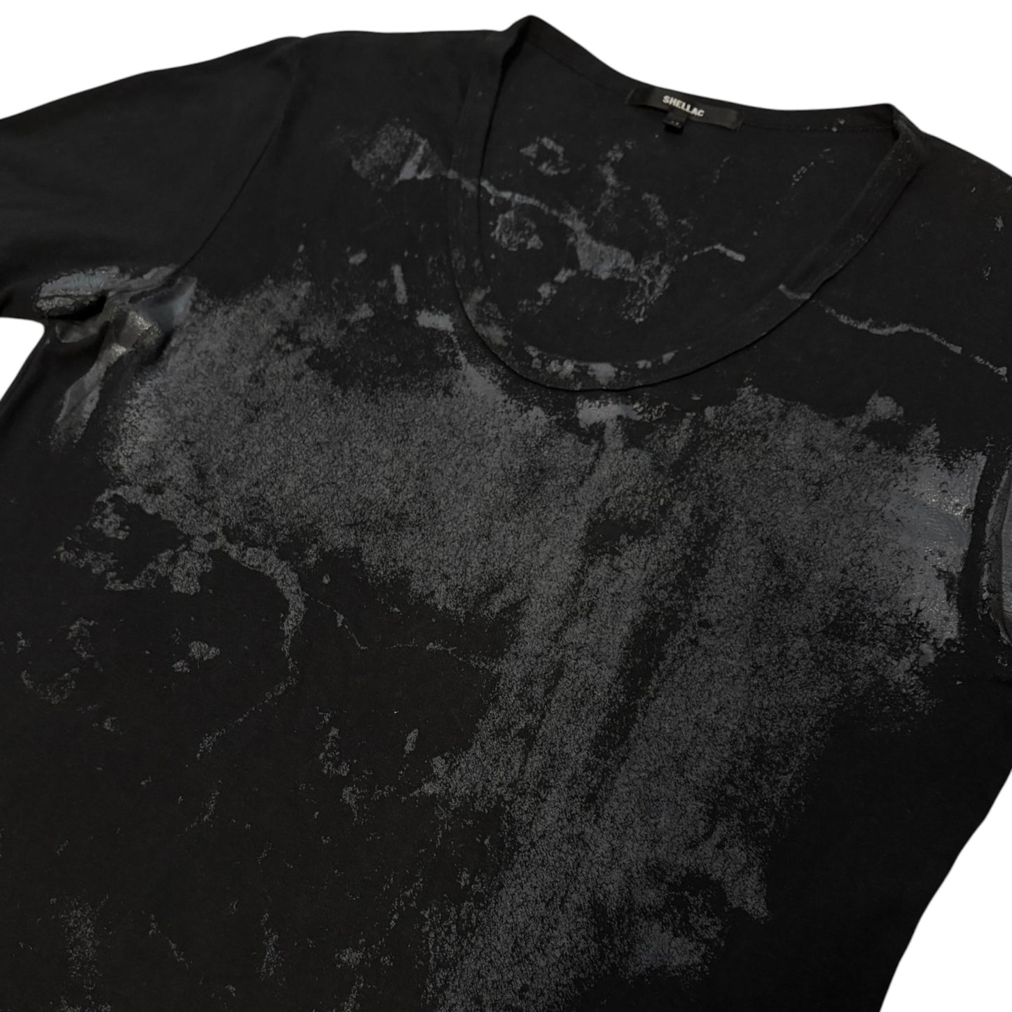 Shellac black gradient print T-shirt