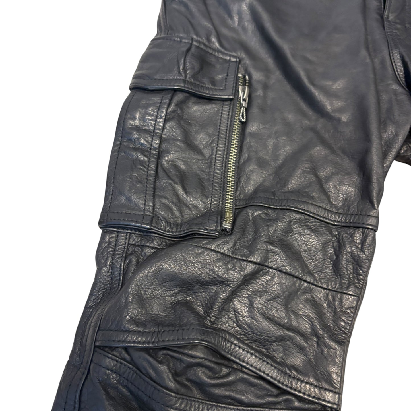 Fuga leather multipcoket cargo shorts