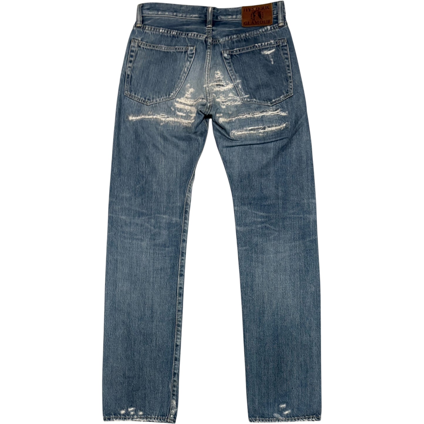 Hysteric Glamour blue distressed patchwork denim jeans