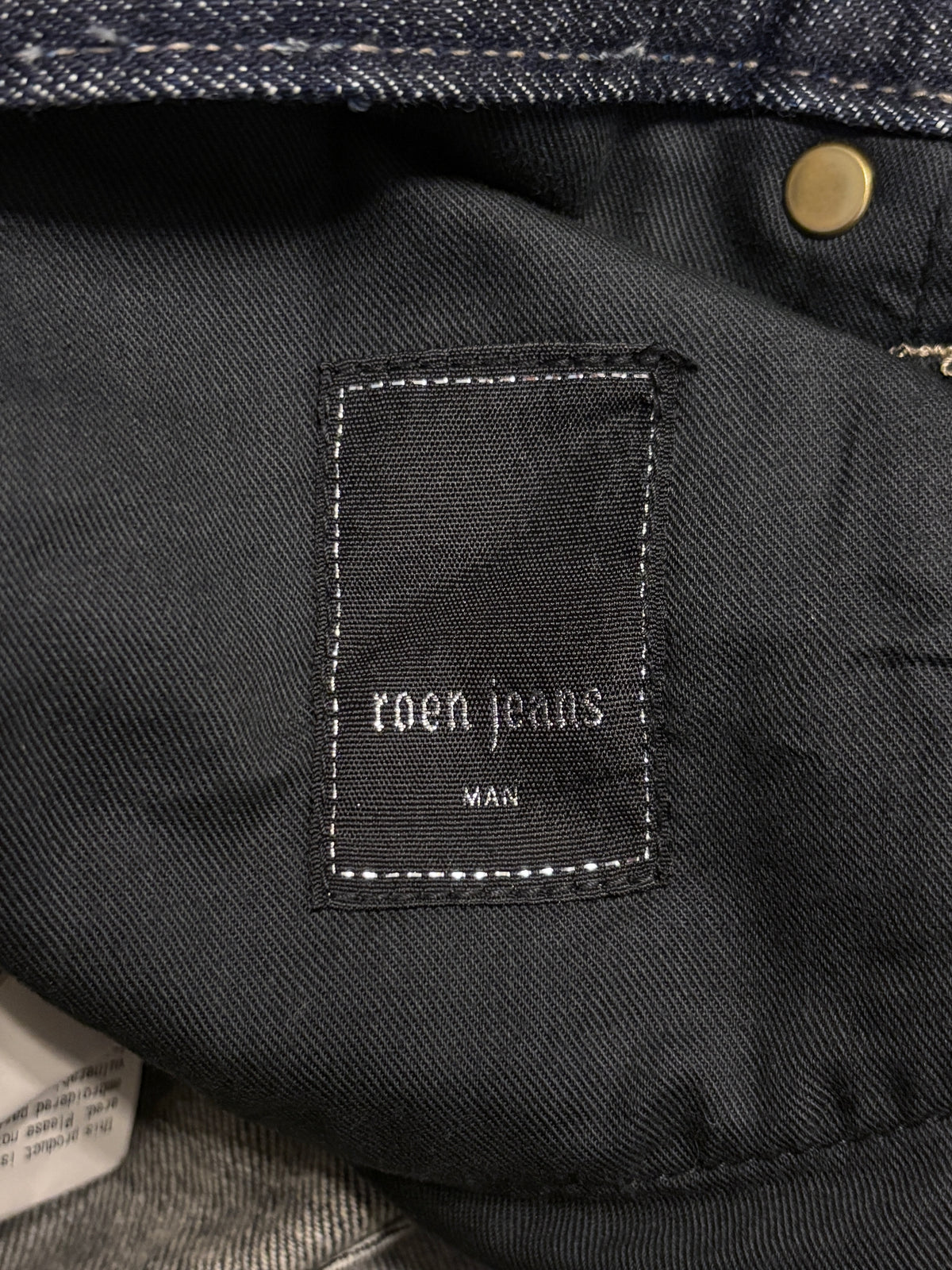 Roen blue claw mark denim jorts