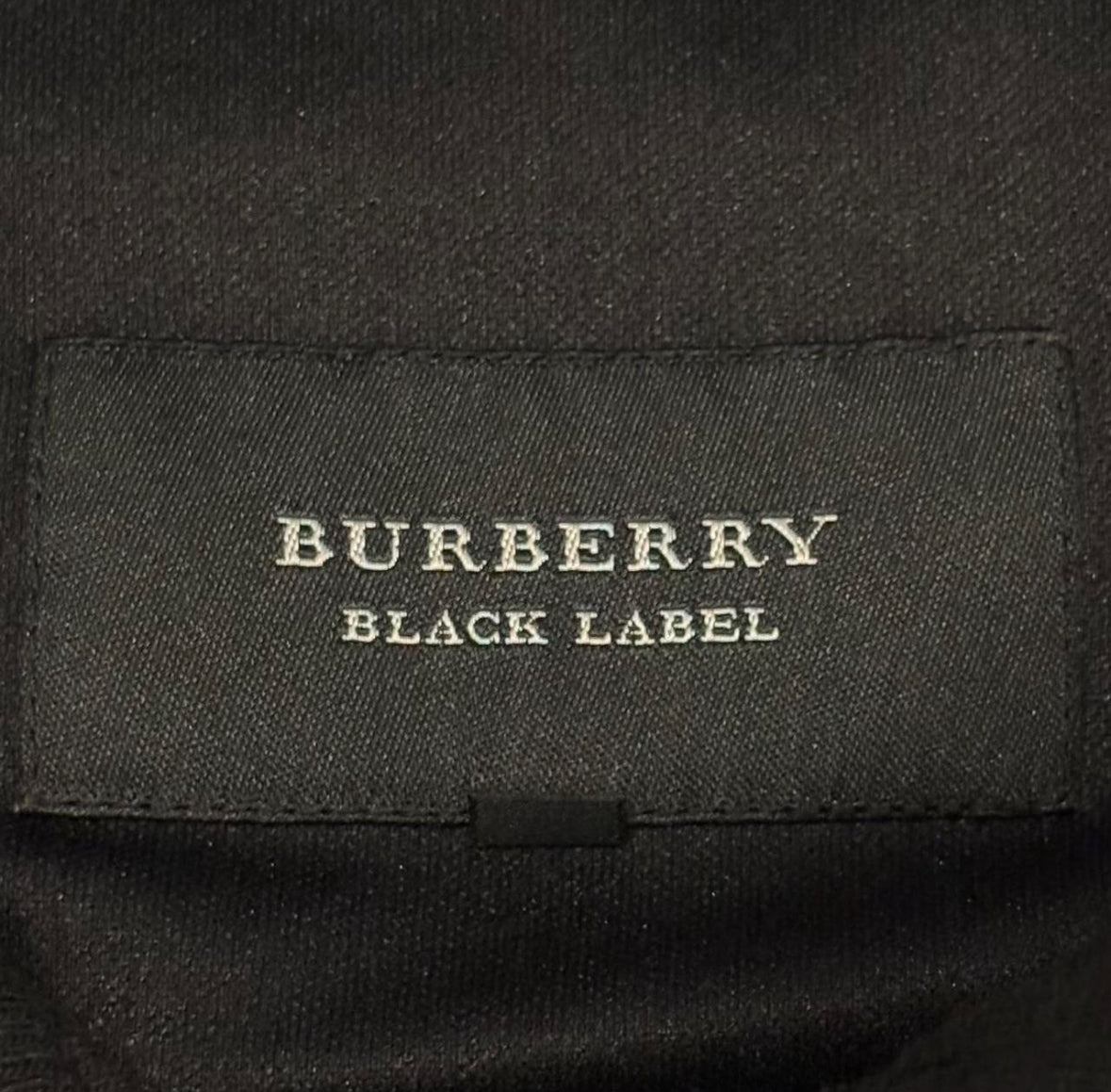 Burberry Black Label (JP exclusive line) black check windbreaker jacket