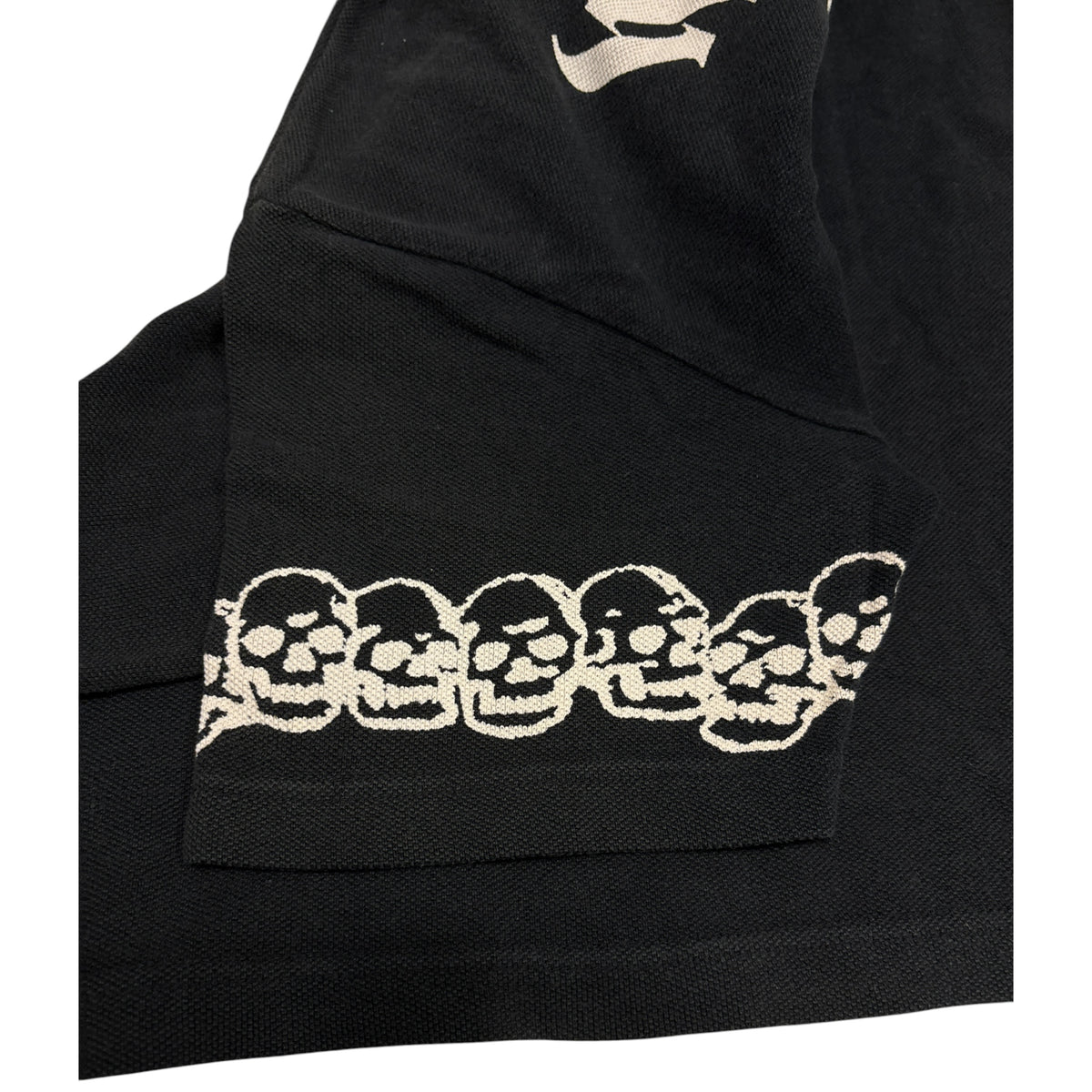 Hysteric Glamour black skull polo T-shirt