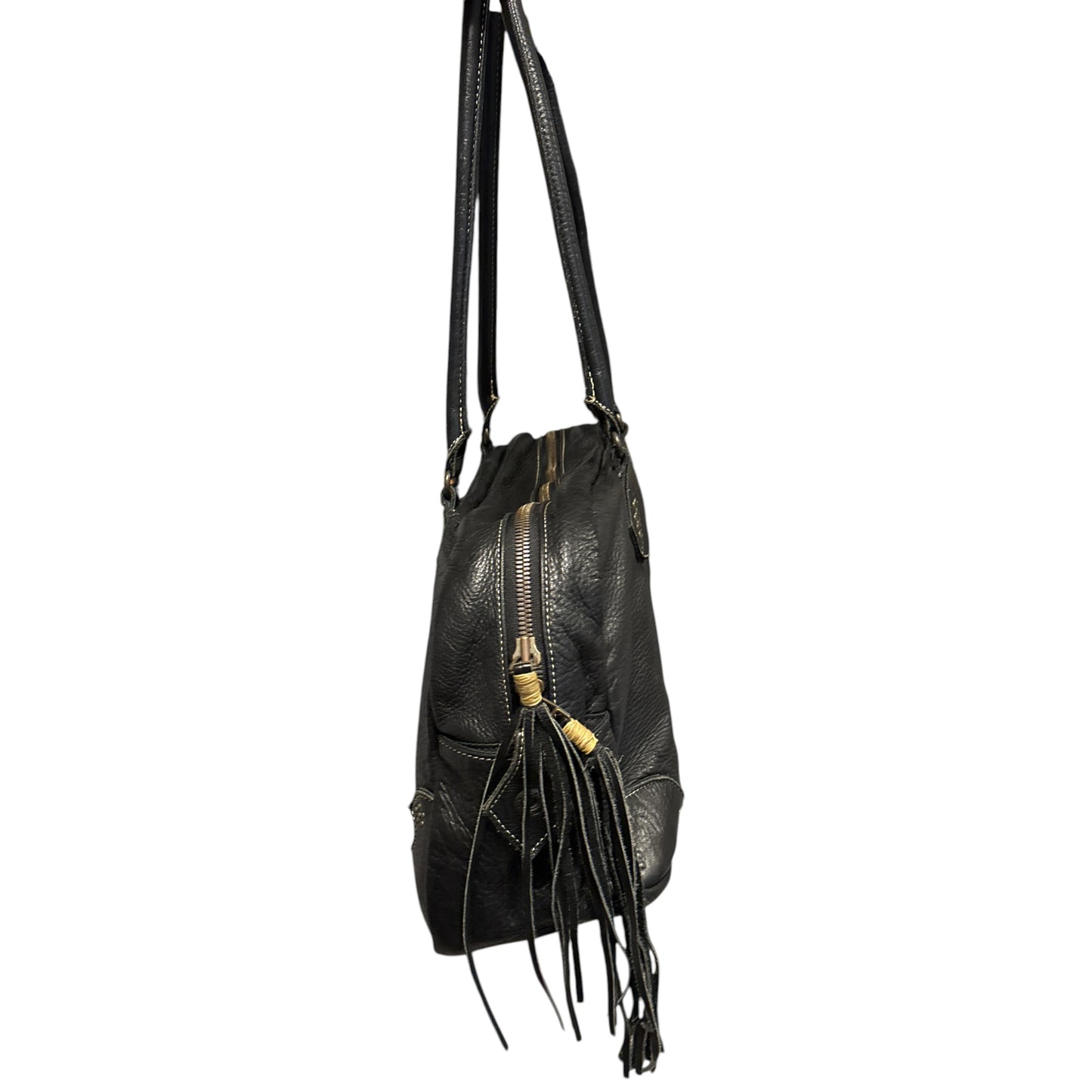 Kyoji Maruyama leather tassel detailed clutch carry bag
