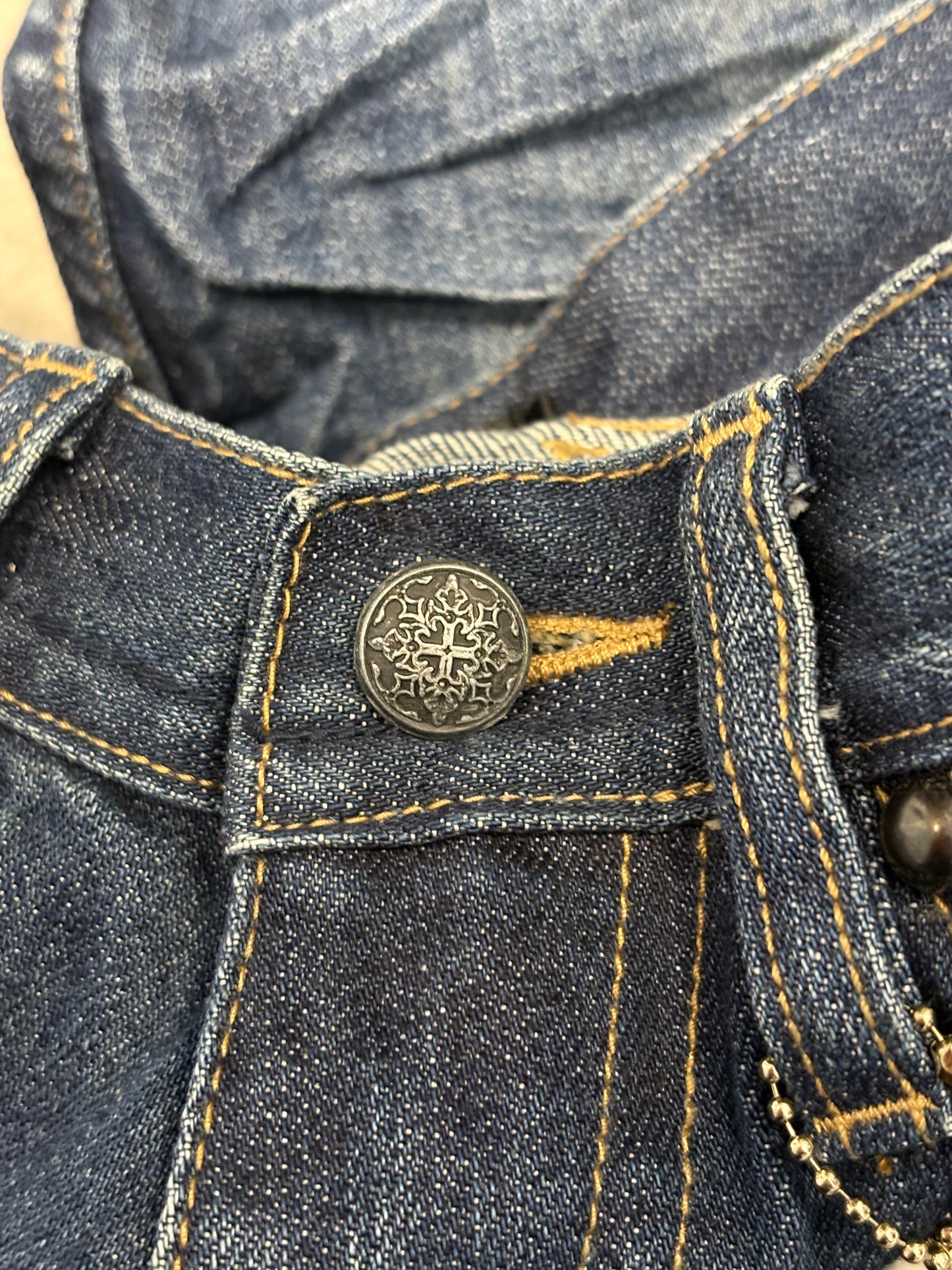 Midas snake wash bootcuts denim