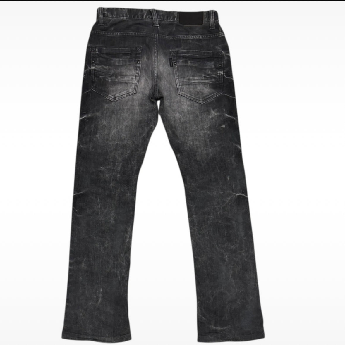 Tornado Mart black claw mark gradient streak denim jeans